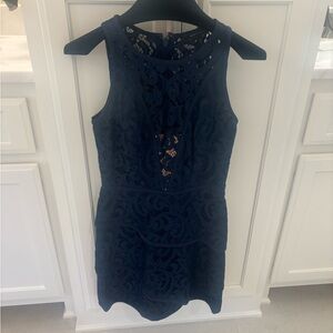 BCBG Navy Blue Lace Dress